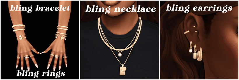 Галерея мода Набор украшений Bling #1